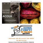 cartel 1er Cine-fórum FICNOVA Bibkioteca C. Cisneros Alcalá de Henares