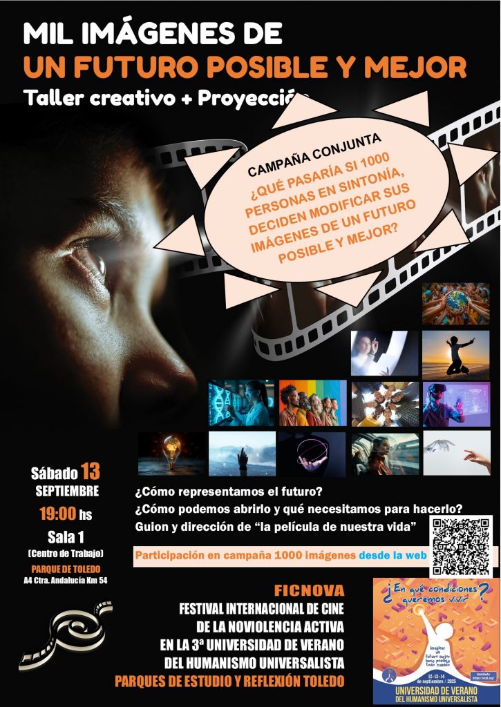 cartel campaña 1000 imágenes de futuro con QR act