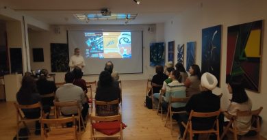 Proyección taller en Open Tibet House de Praga con FICNOVA